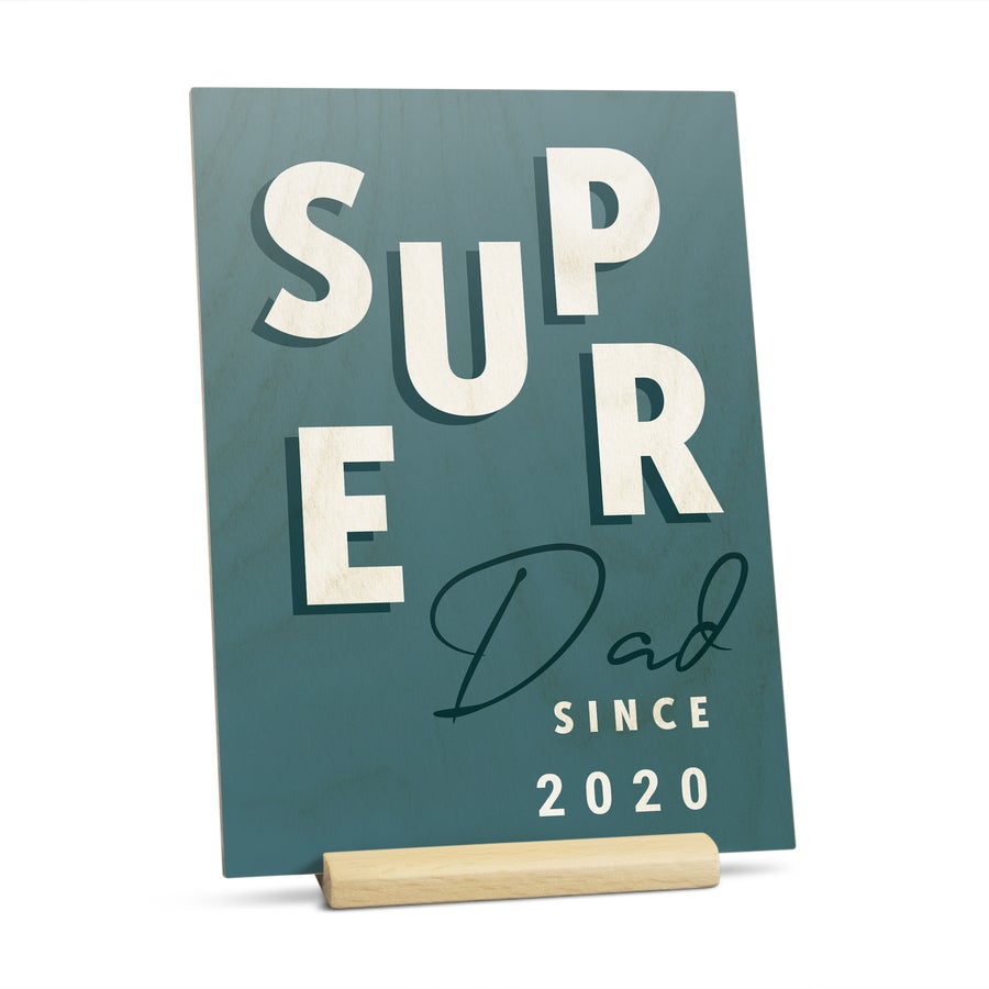 Wooden Father's Day card Wooden Father's Day card