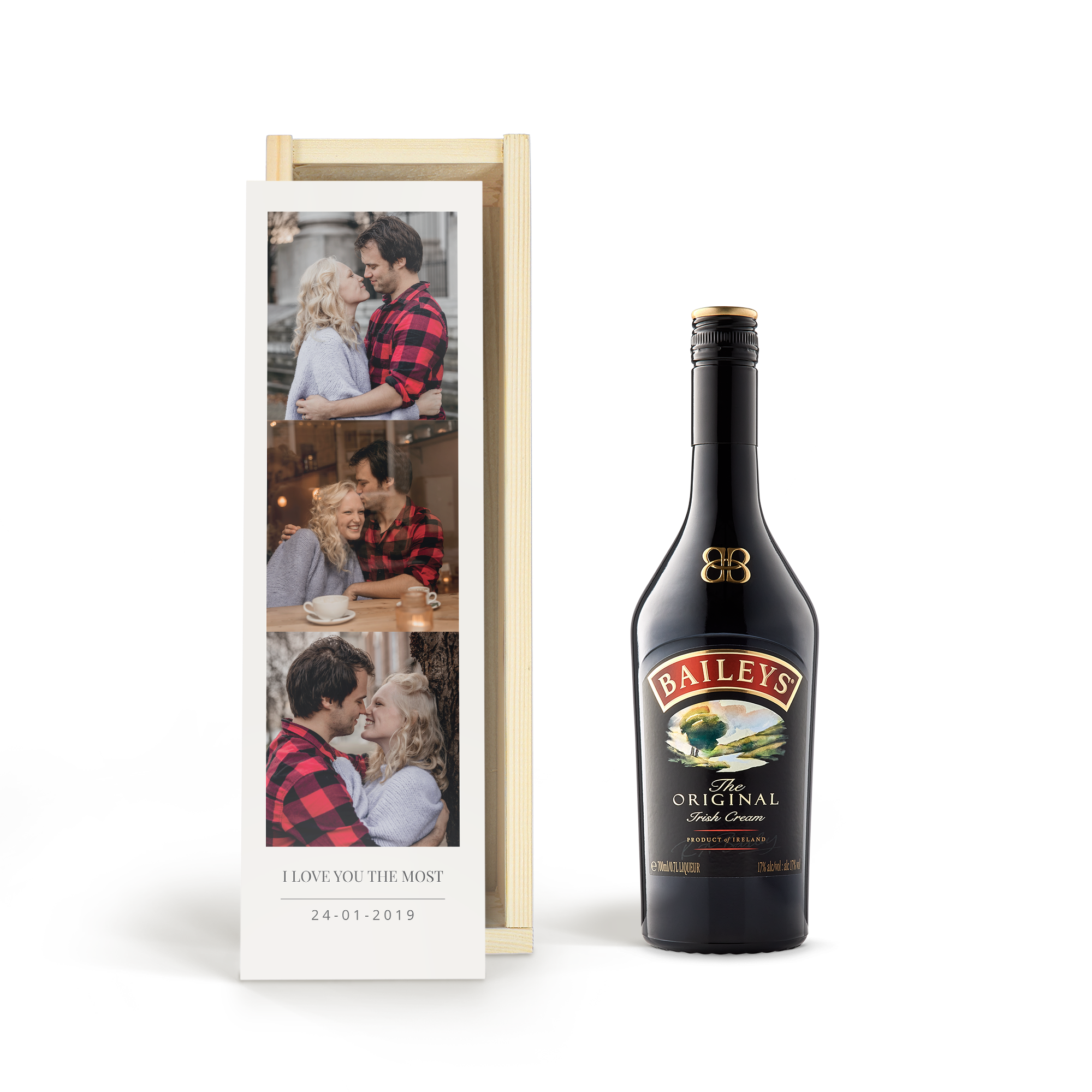 Baileys Original likeur in kist personaliseren