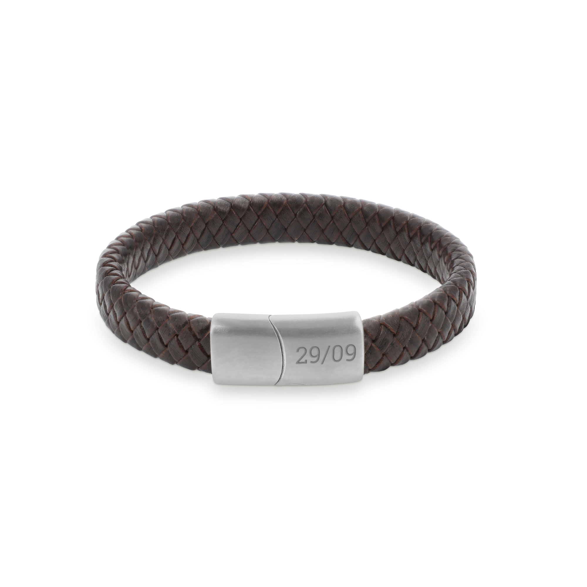 Pulsera de cuero de lujo con grabado