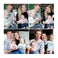 Instagram collage photo panels - 20x20 - Glossy (4 pieces)