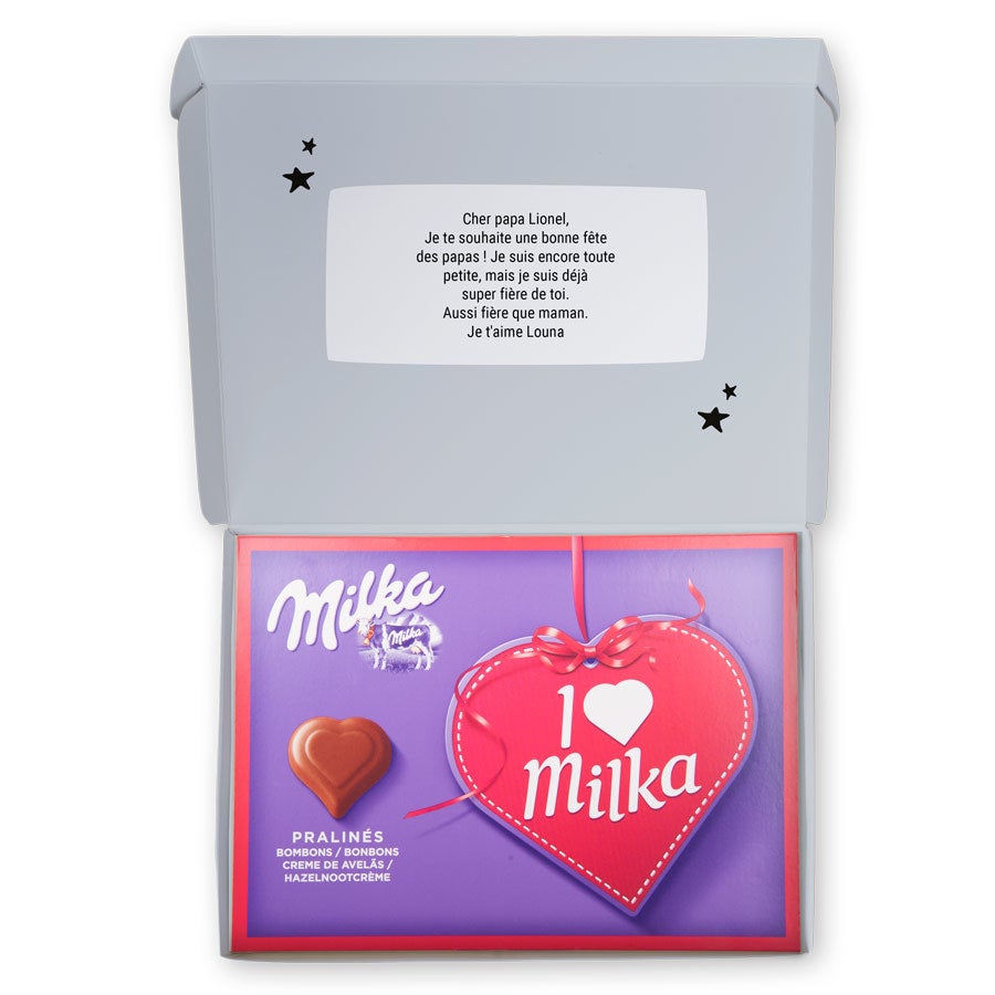 Coffret Milka - Fête des Pères - Coeur