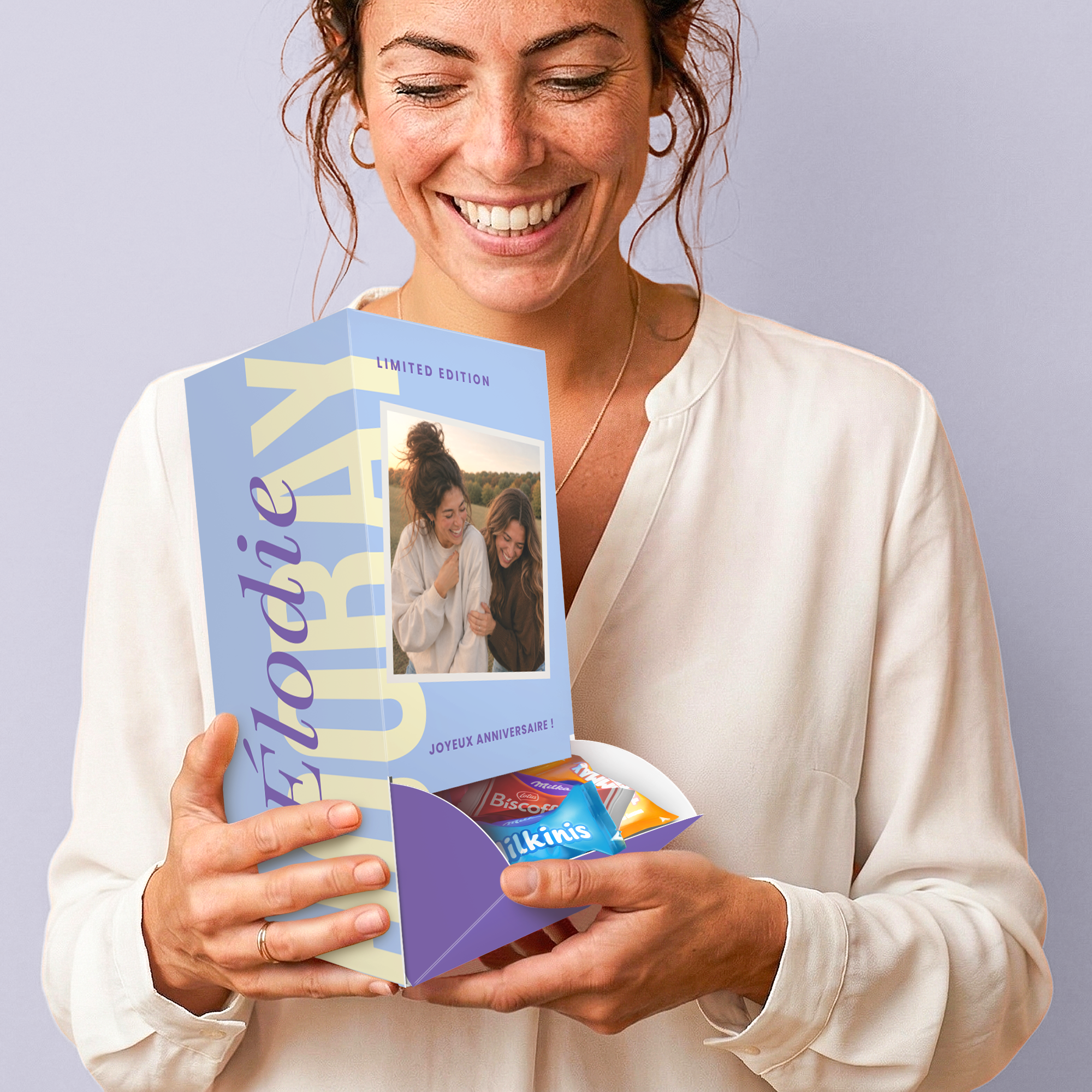 Distributeur personnalisé avec Milka Favourites
