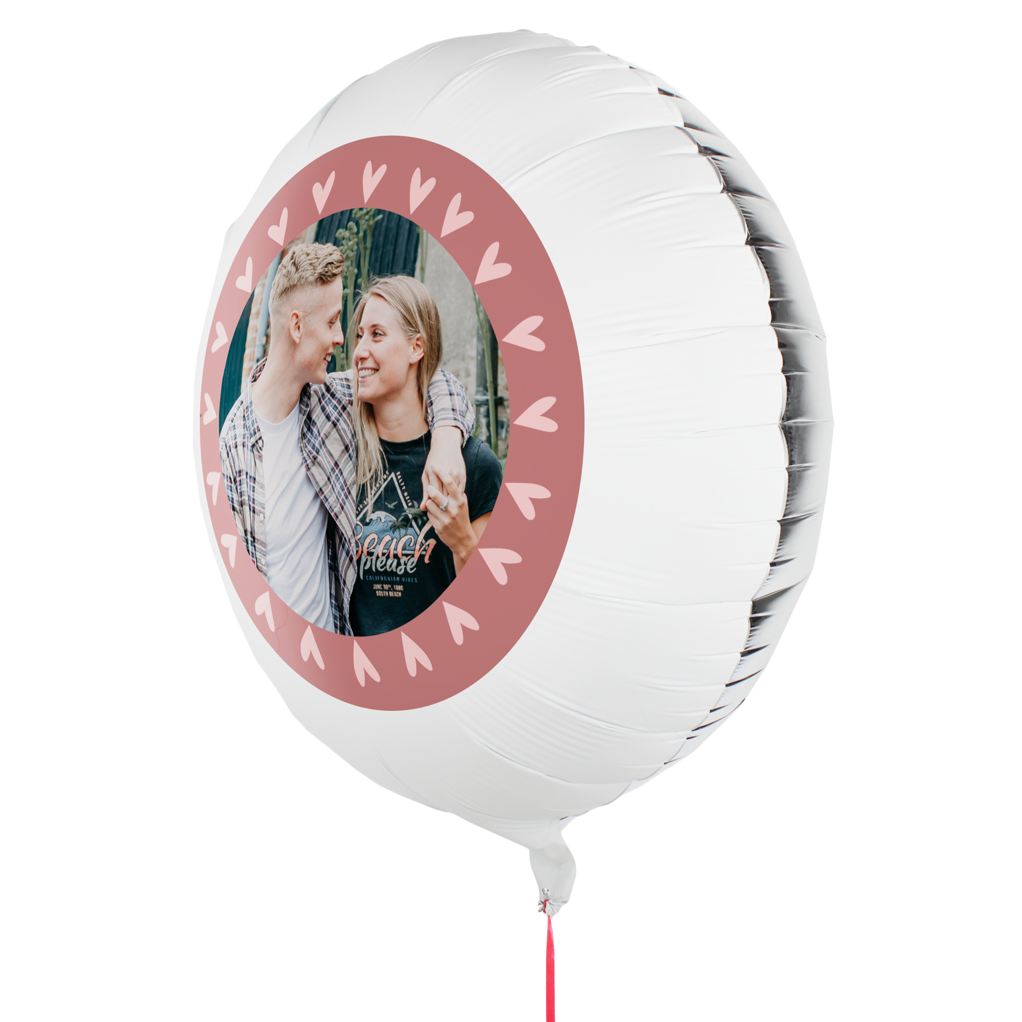 Globo con foto y texto