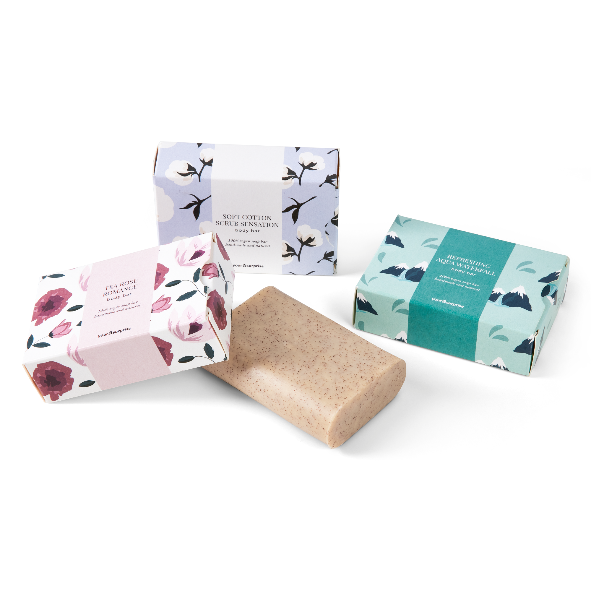 Coffret cadeau savon avec essuie-mains personnalisé