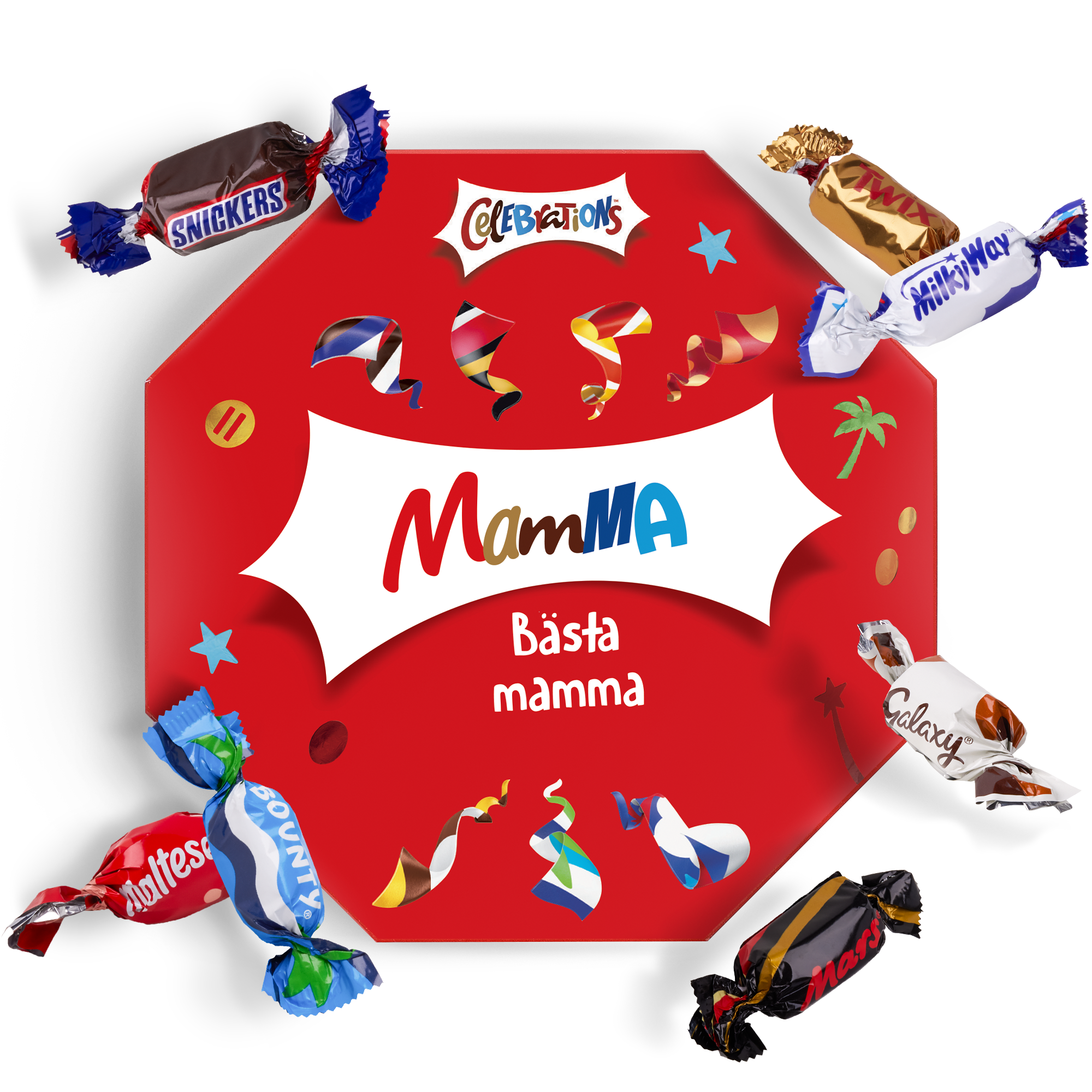 Celebrations presentask med namn