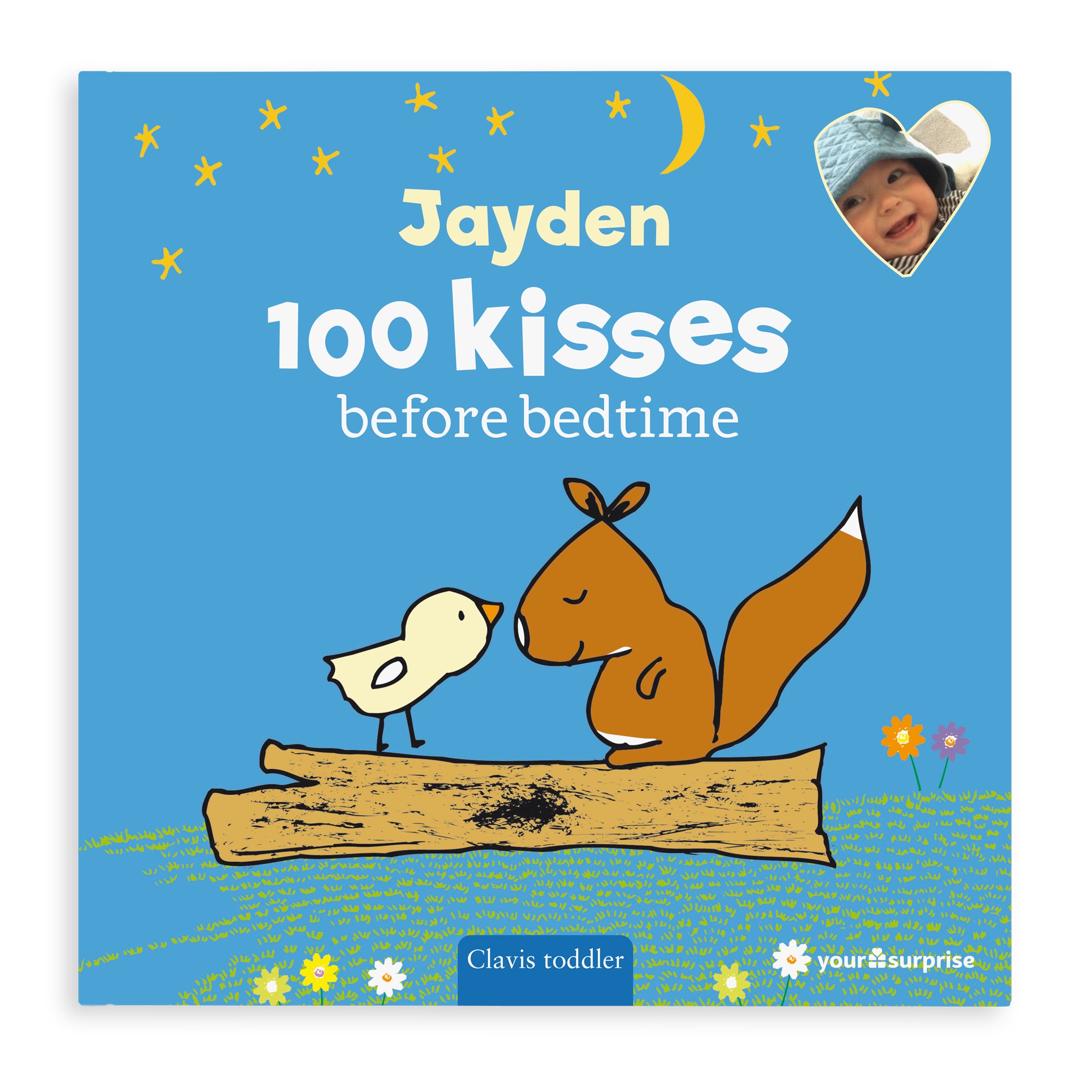 Personalised children's book - 100 kisses before bedtime - Hardcover