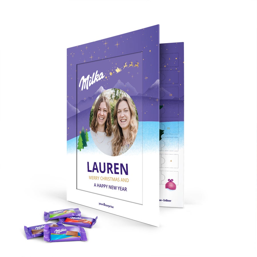 Personalizowany kalendarz Adwentowy Milka Personalizowany kalendarz Adwentowy Milka