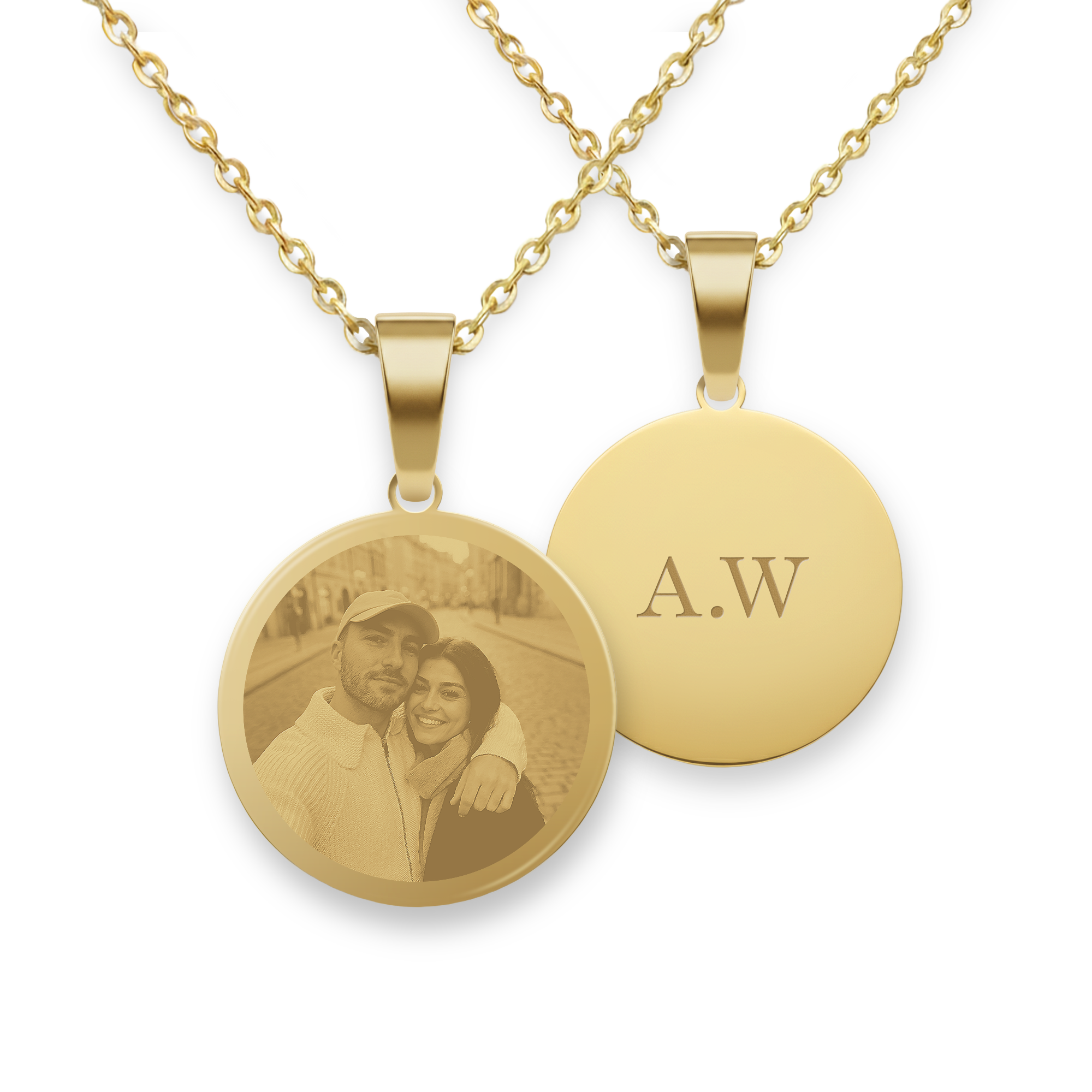 Personalisierte Runde Kette