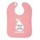 Babete de bebé - rosa suave - estampado