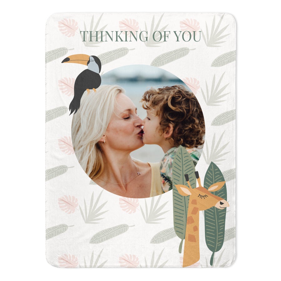 Fleece photo blanket Fleece photo blanket