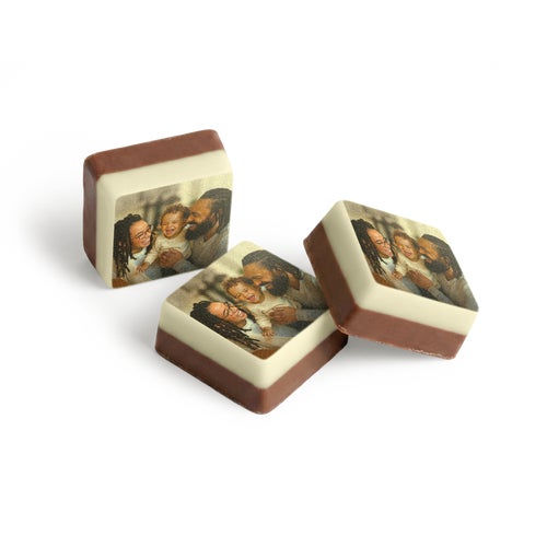 Chocolade bonbons met foto