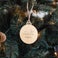 Decorațiuni de Crăciun personalizate - Lemn - Gravate - Cerc - 6 buc