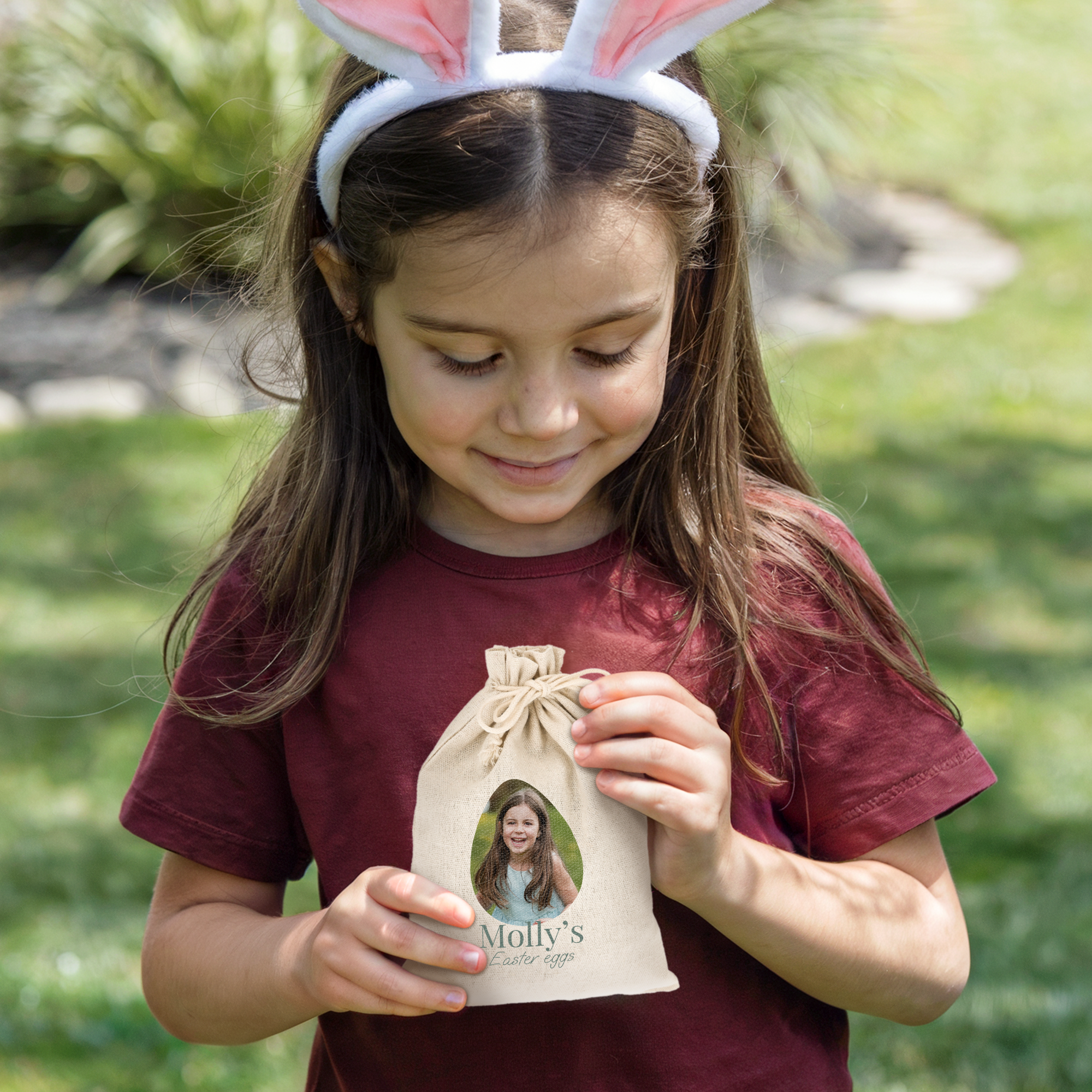 Drawstring gift bag - Easter