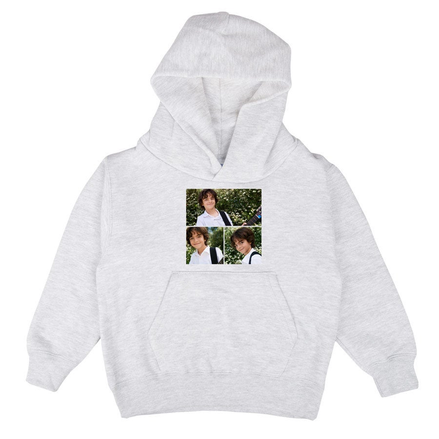 YourSurprise Personalized Hoodie Children Grey 6 Yrs