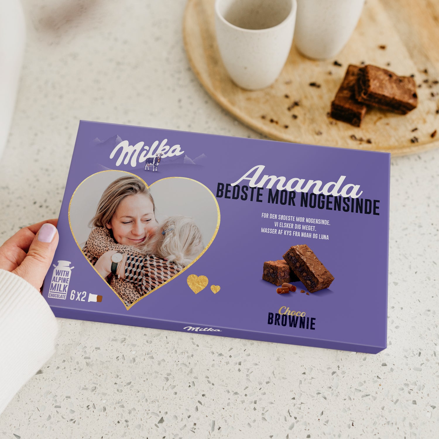 Milka Choco Brownie gaveæske - Kærlighed