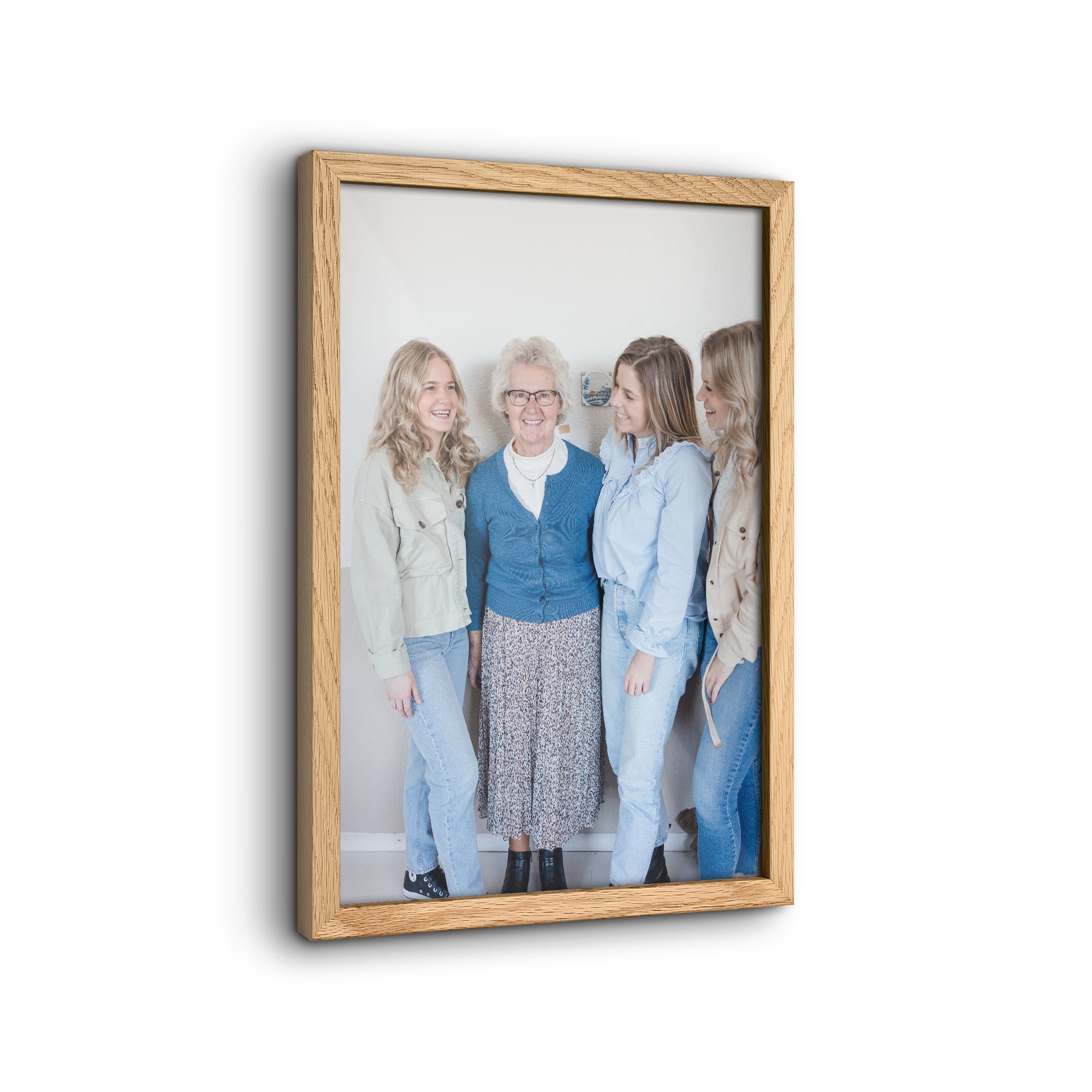 Houten lijst met gepersonaliseerde fotoafdruk - 20x30 Houten lijst met gepersonaliseerde fotoafdruk - 20x30
