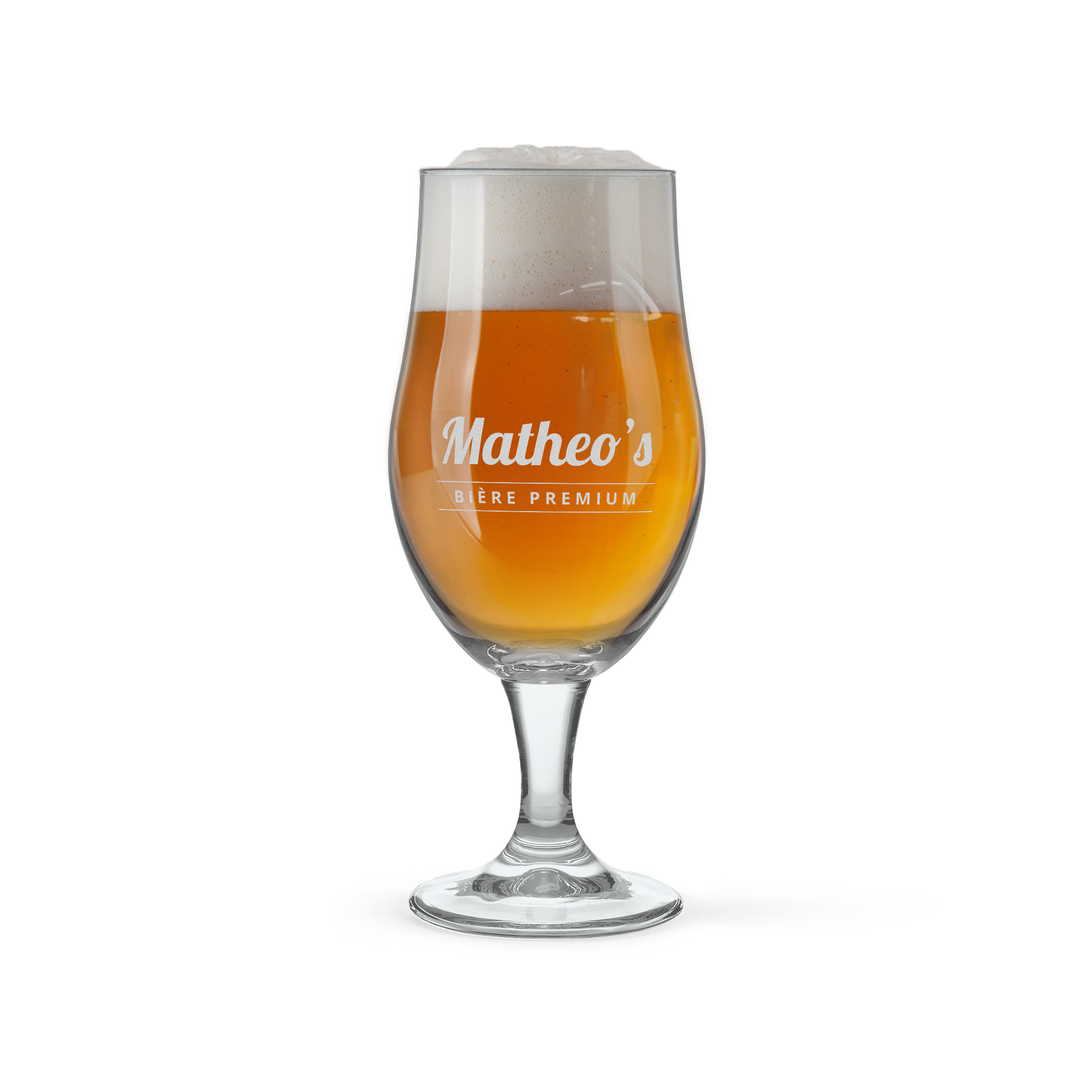 Verre à bière personnalisable