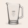 Engraved glass jug Engraved glass jug