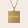Necklace with square pendant Necklace with square pendant