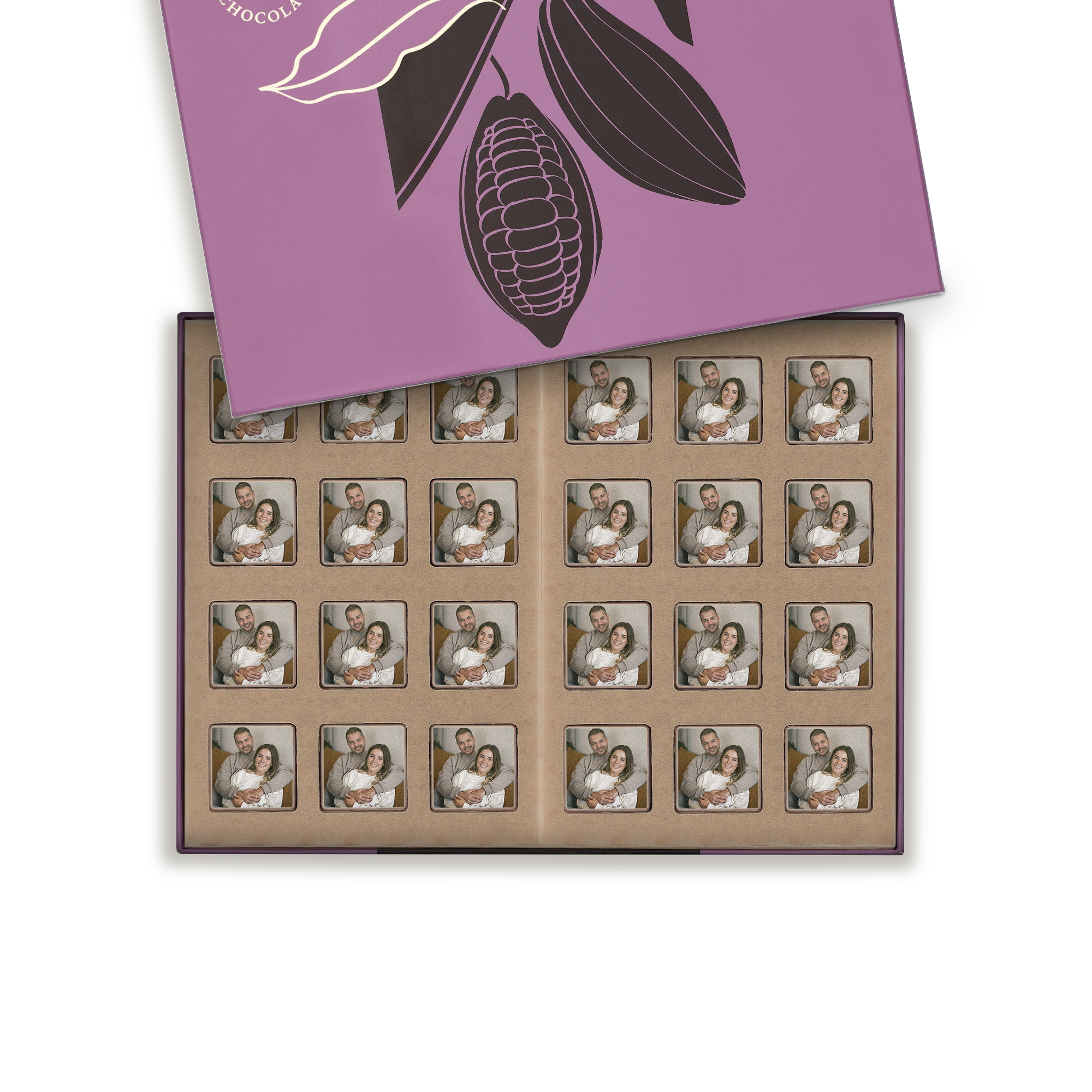 Chocolade bonbons met foto