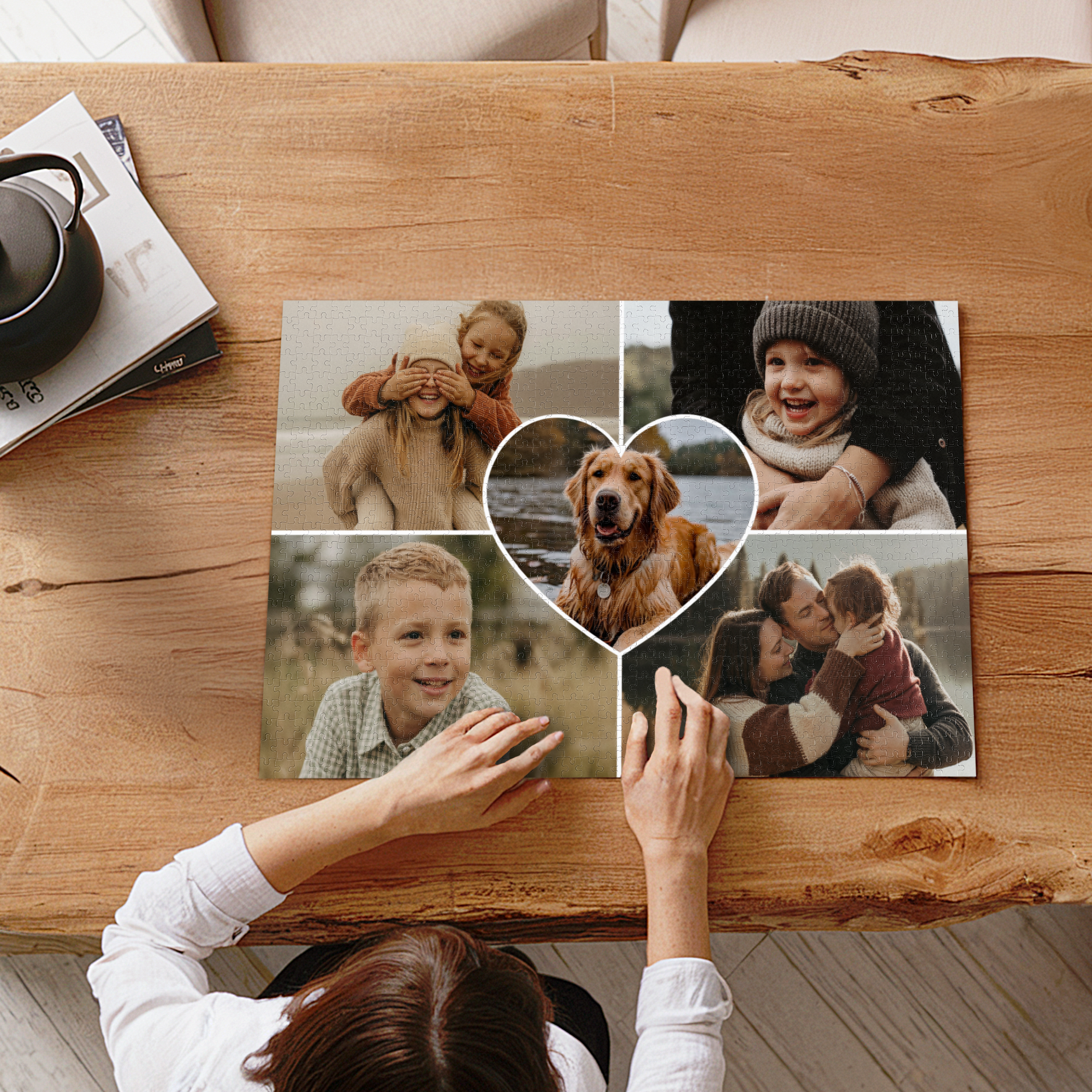 Puzzel met foto groot