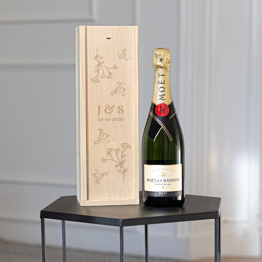 Coffret champagne personnalisé - Moët & Chandon Brut Coffret champagne personnalisé - Moët & Chandon Brut