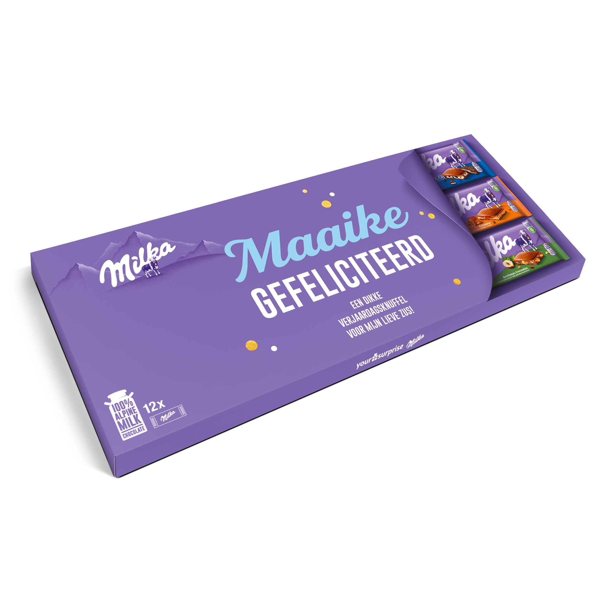Mega Milka chocoladereep met eigen wikkel
