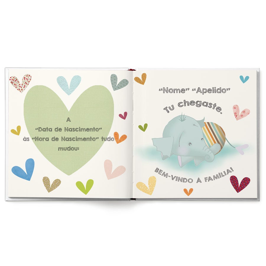 Livro Personalizado - Bem vindo ao mundo