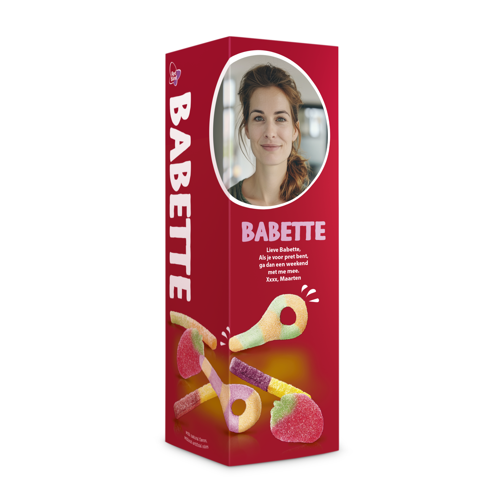 Gepersonaliseerd Red Band cadeaupakket