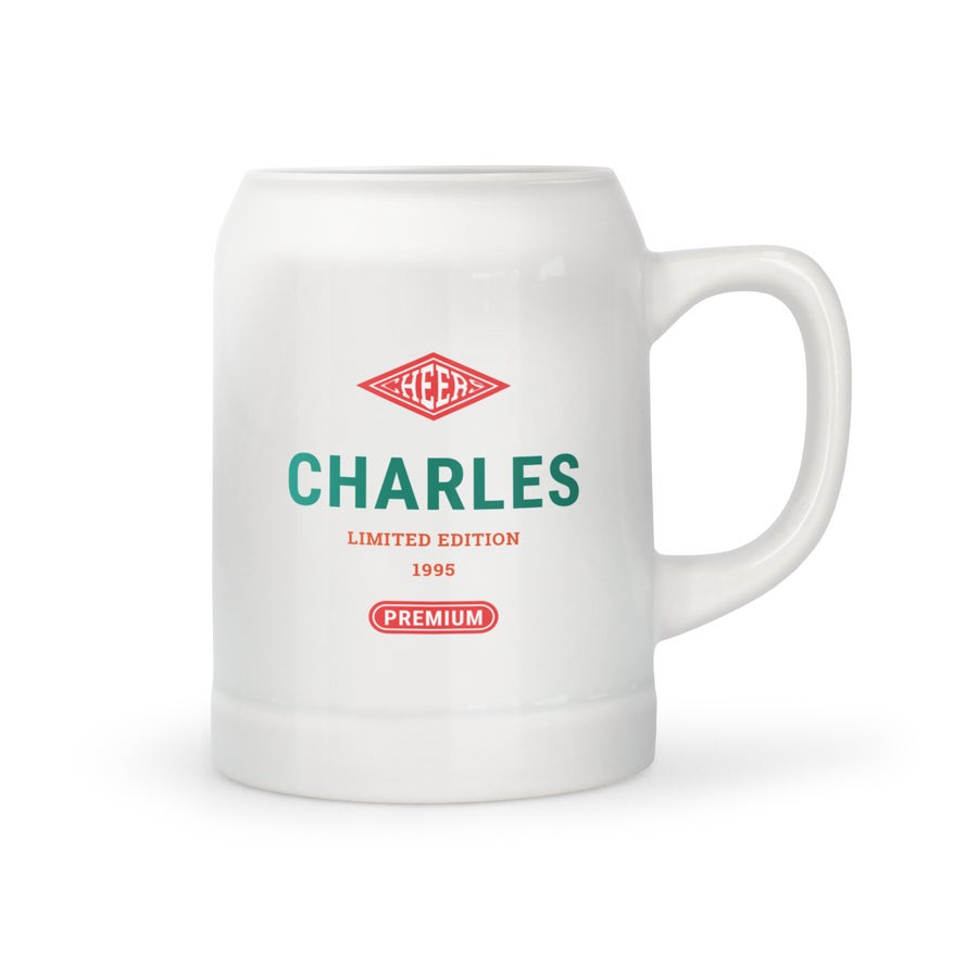 Chope de bière personnalisé photo Chope de bière personnalisé photo