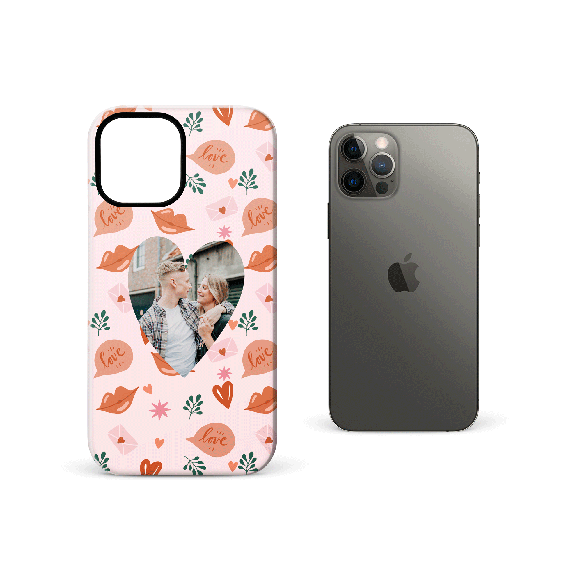 Personaliseret telefonetui – iPhone 12 – heldækkende print