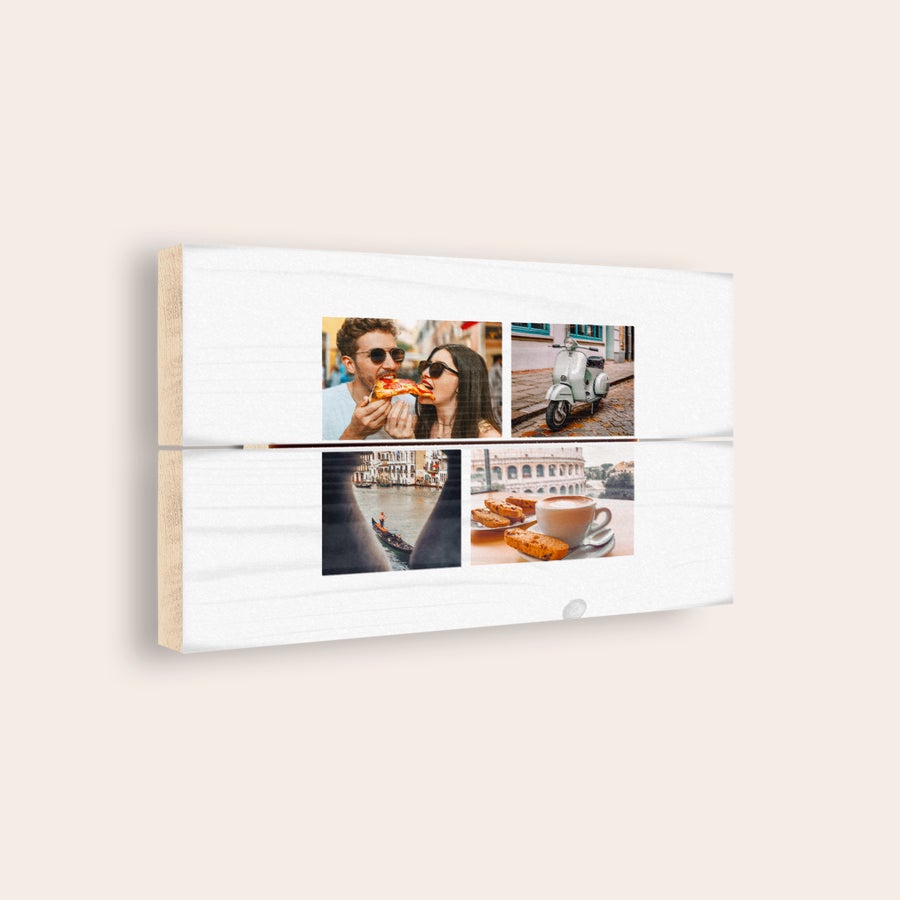 Foto em madeira Impressão fotográfica personalizada em pranchas de madeira com fotos de viagens