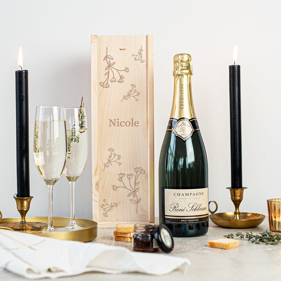 Champagner personalisieren - Rene Schloesser (750ml) Champagner personalisieren - Rene Schloesser (750ml)