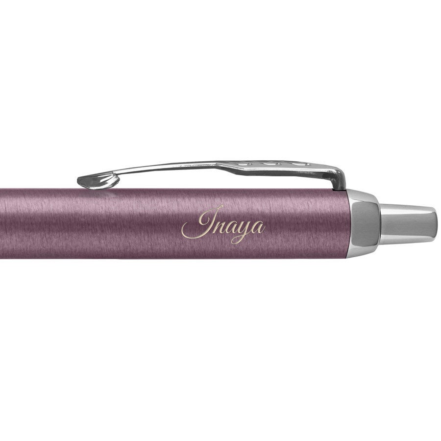  Stylo à bille Parker IM personnalisé - Droitier (violet)