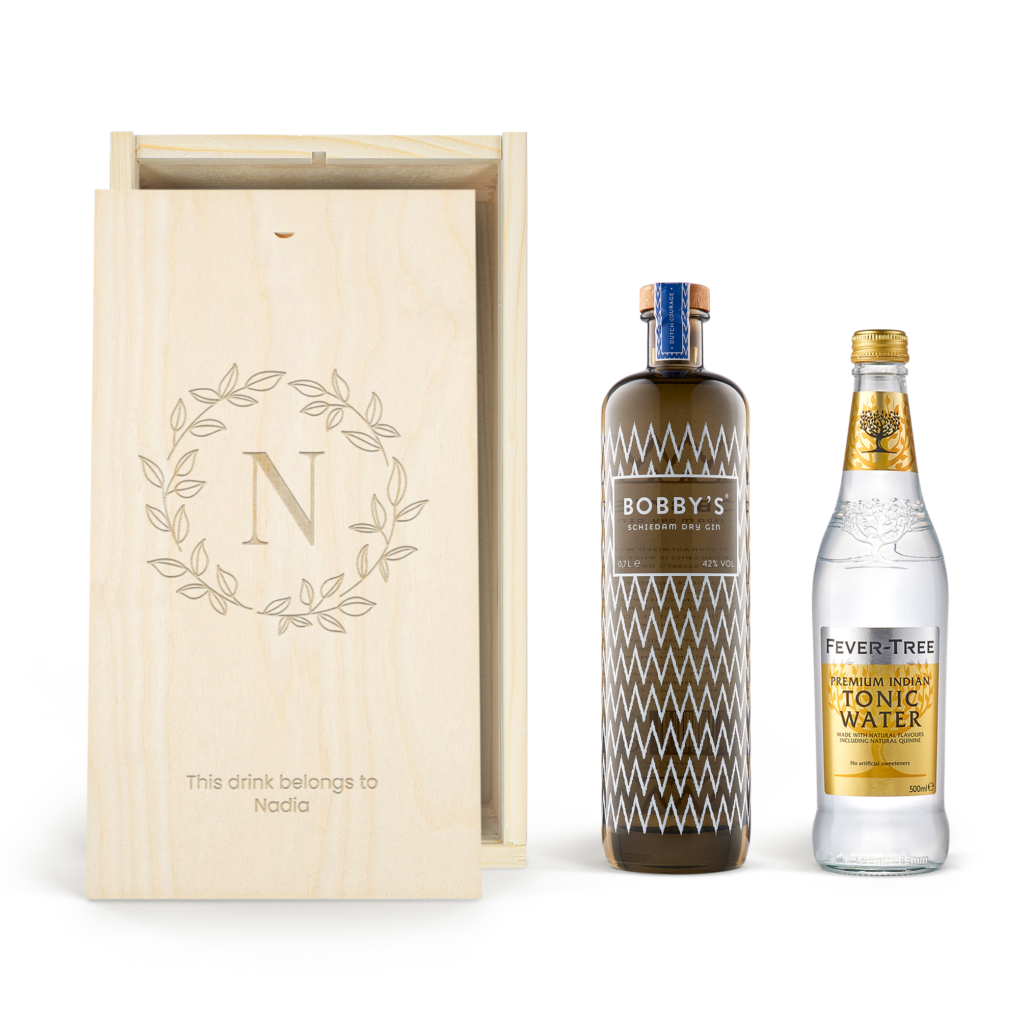 Coffret Gin-Tonic personnalisé - Bobby’s Gin