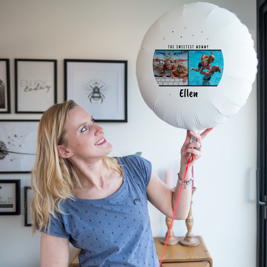 Balon z fotografią - Dzień Mamy