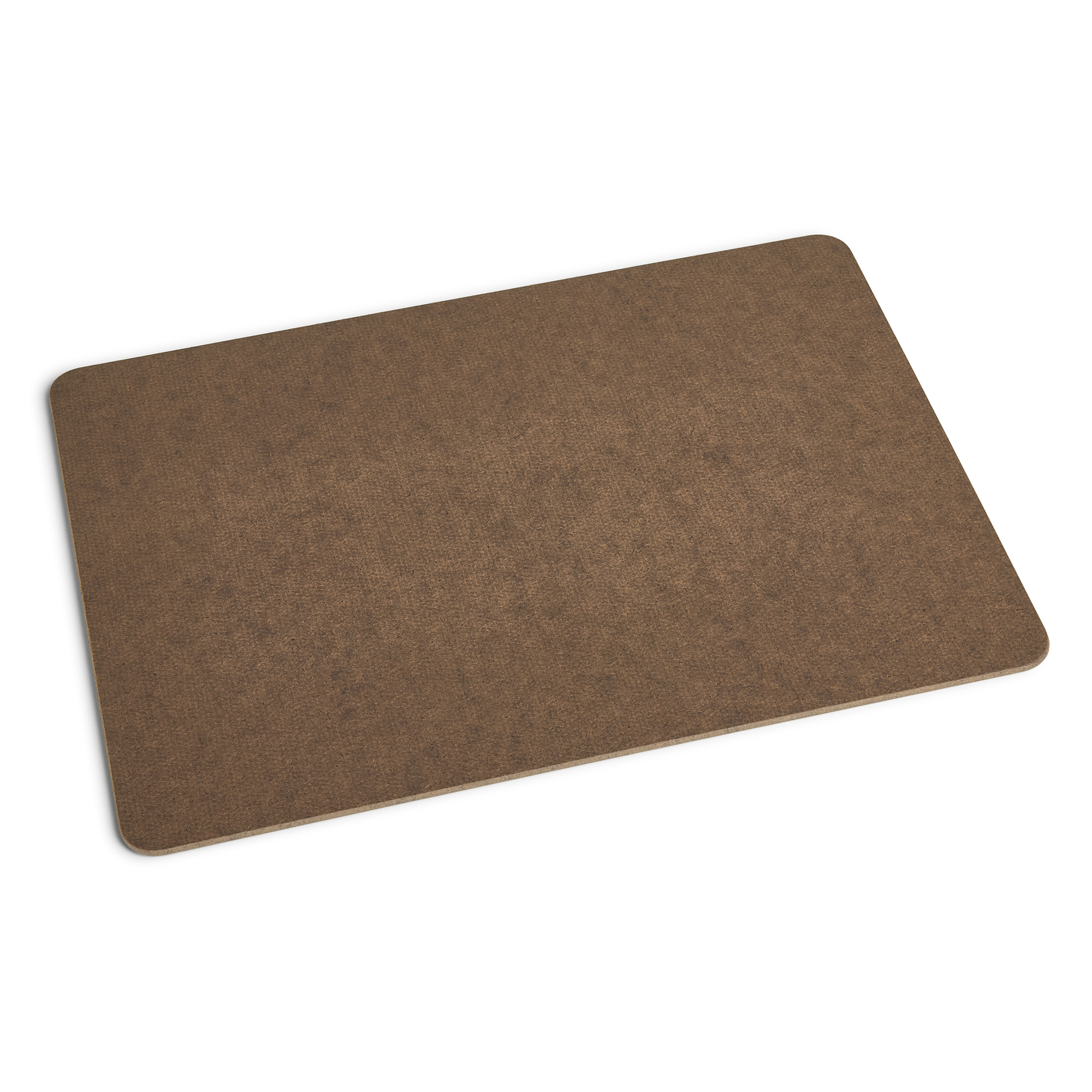 Individual personalizado castanho, com textura de tecido, para surpreender alguém com um presente único.