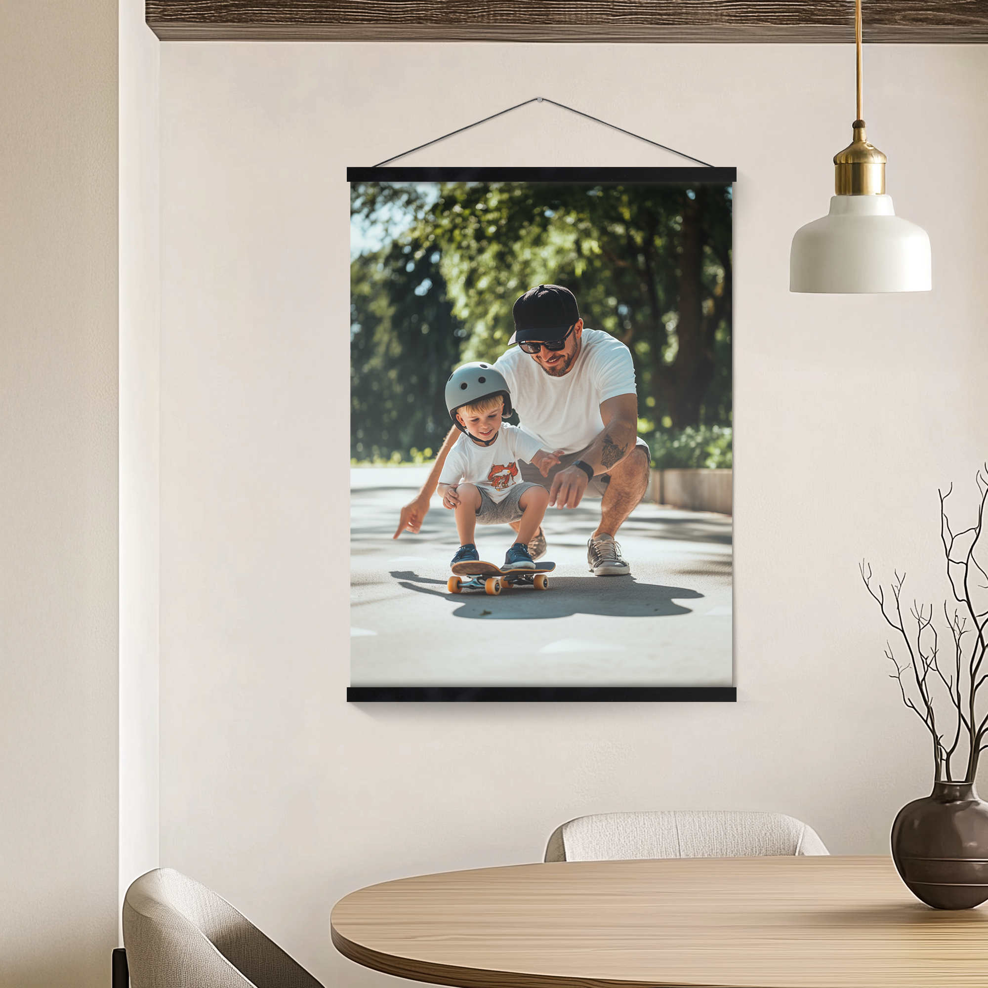 Poster personnalisé avec porte-affiche