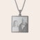 Collier pendentif carré Collier pendentif carré
