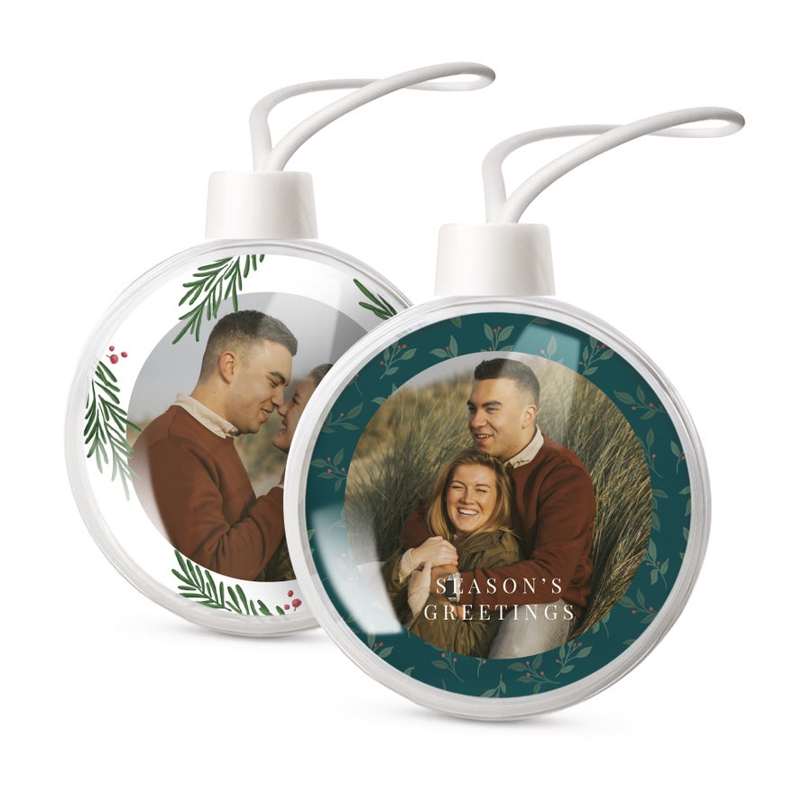 Prozorna božična bauble