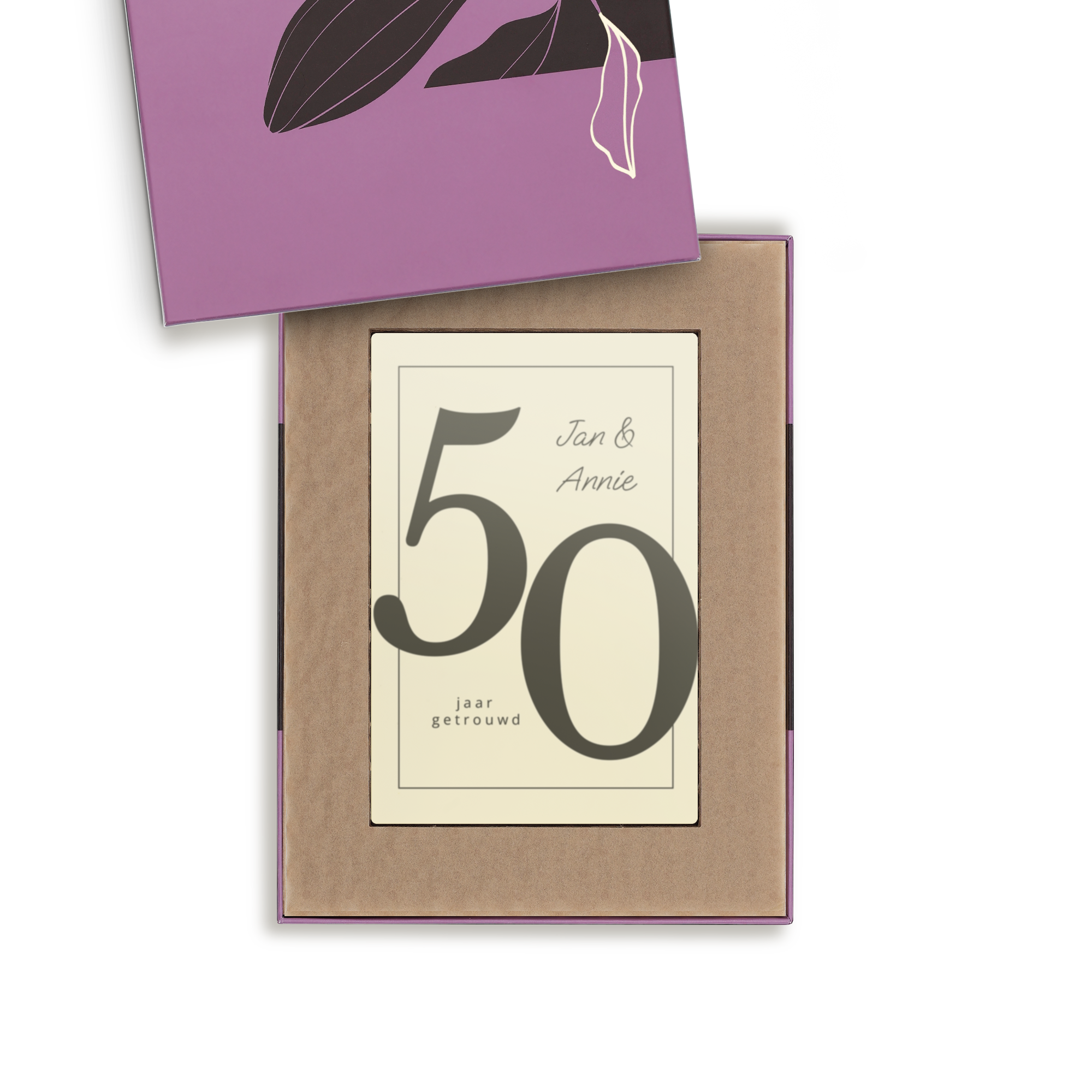 Gepersonaliseerde chocoladeletter Sinterklaas