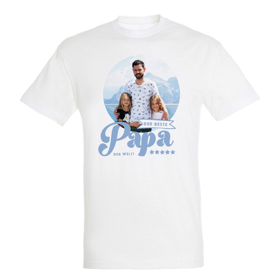 Vatertag T Shirt gestalten Weiß M  - Onlineshop YourSurprise