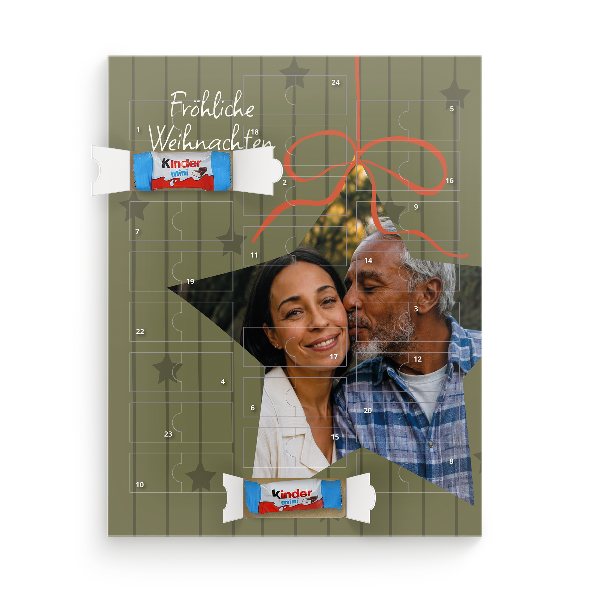 Personalisierter Adventskalender - Kinder Schokolade 
