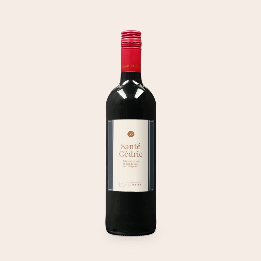 Coffret vin personnalisé - Oude Kaap - Rouge Coffret vin personnalisé - Oude Kaap - Rouge
