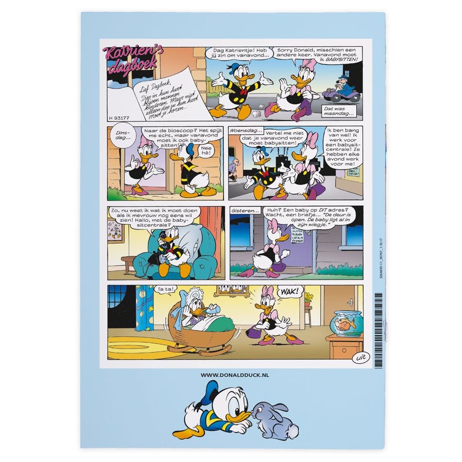 Stripboek Donald Duck met naam