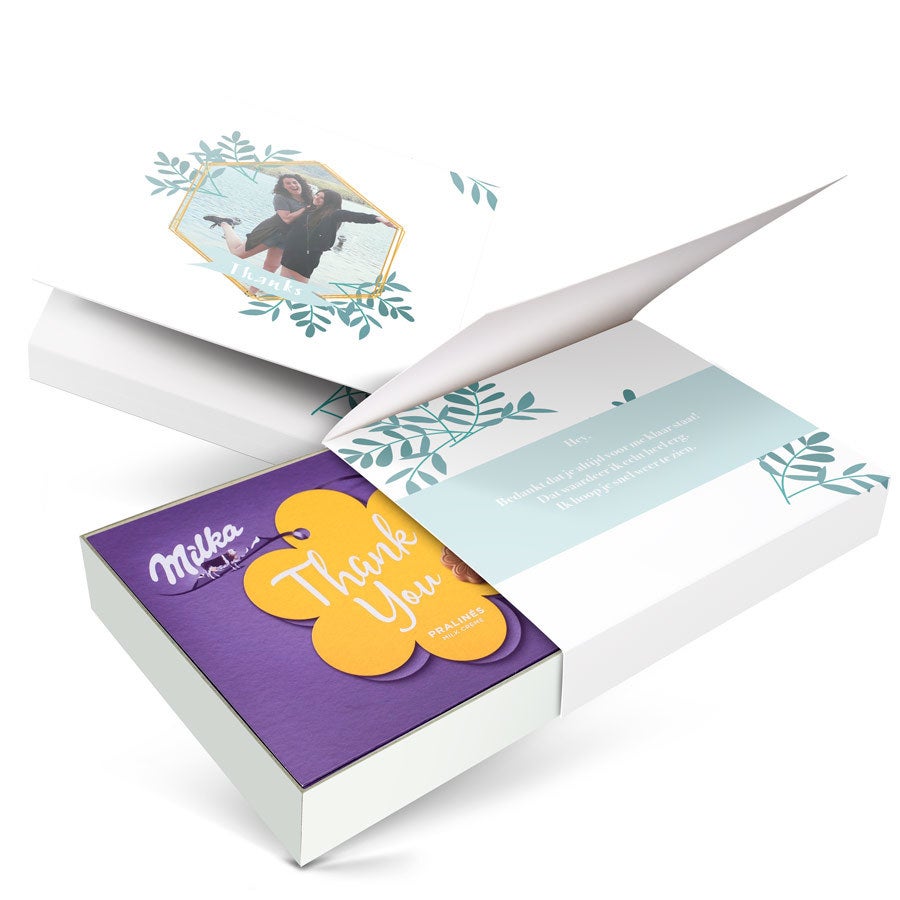 Milka giftbox bedrukken - Algemeen - 220 gram Milka giftbox bedrukken - Algemeen - 220 gram