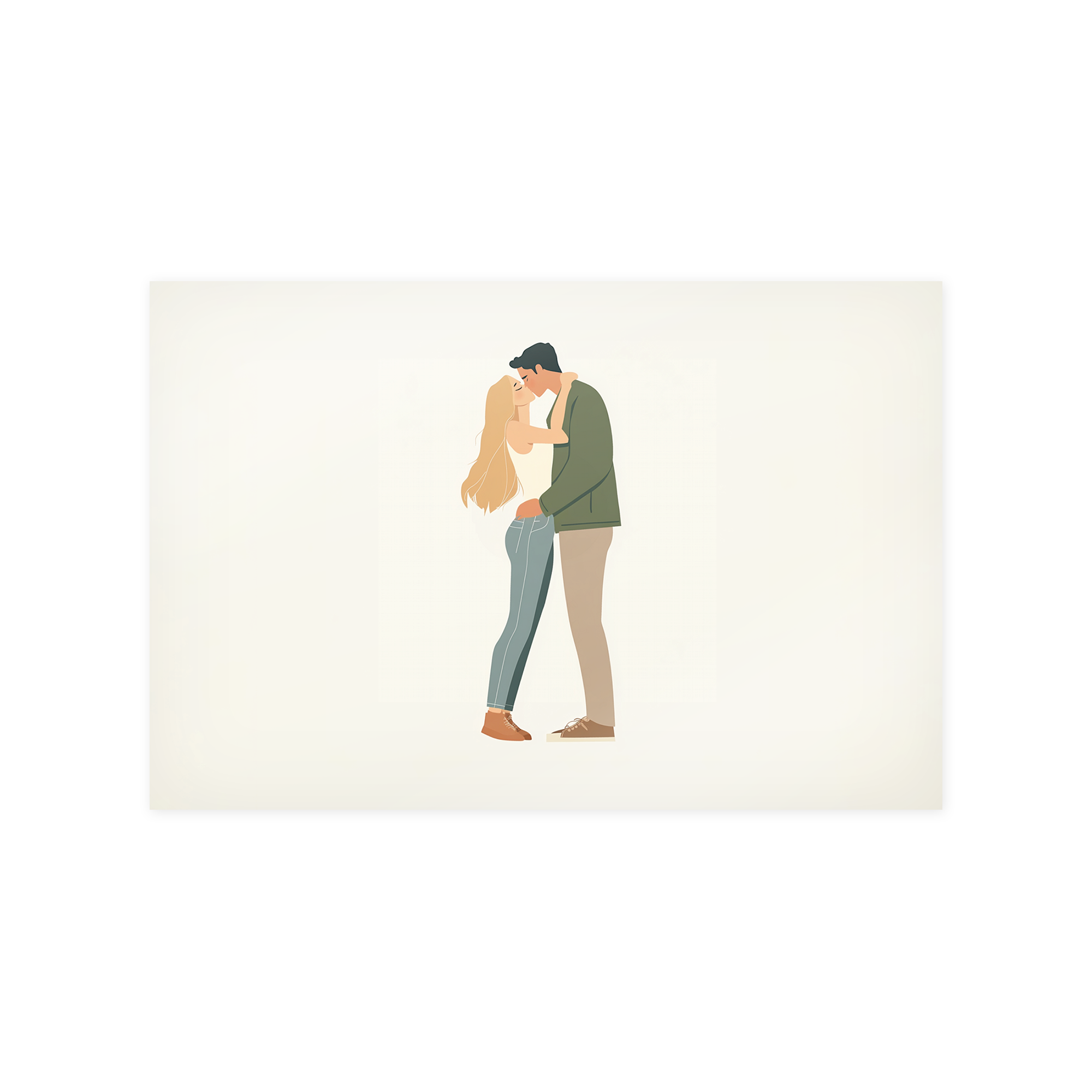 Personalisiertes Fotoposter mit einem romantischen Pärchen als Motiv gedruckt, um deine schönsten Momente auf einzigartige Weise zu genießen