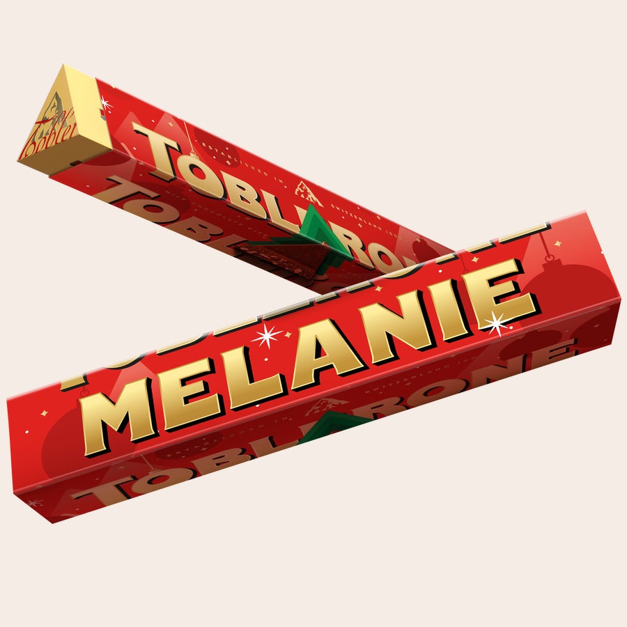 Toblerone kerst met naam Toblerone kerst met naam