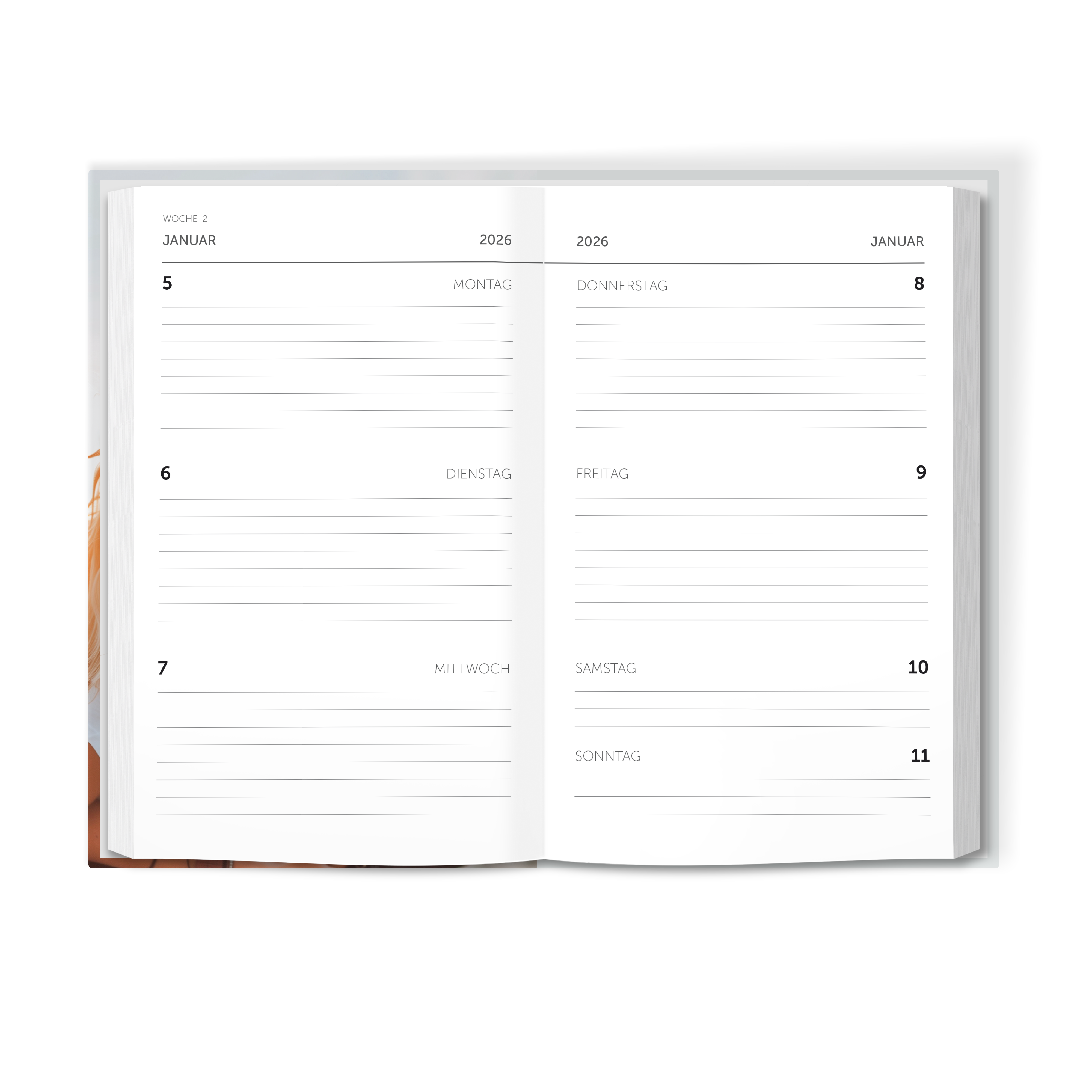 Personalisierter Taschenkalender 2027 - Hardcover
