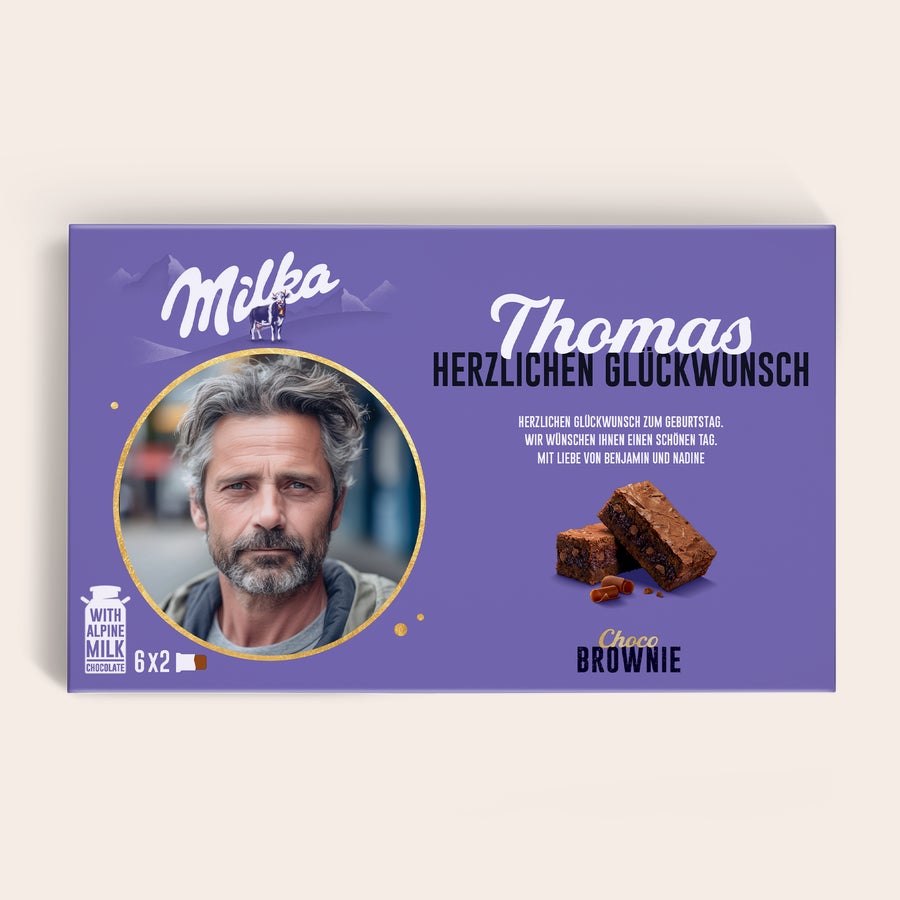 Personalisierte Milka Choco Brownie Personalisierte Milka Choco Brownie